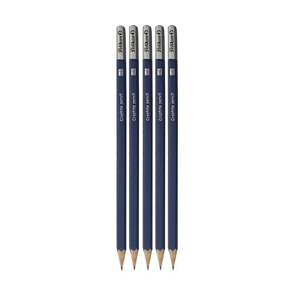 مداد مشکی پلیکان بسته 5 عددی T-404