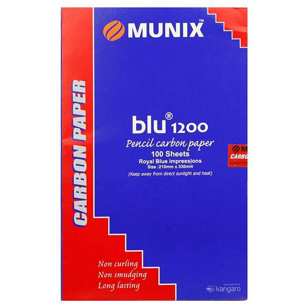 کاغذ کاربن کانگرو مدل Munix بسته 100 عددی O-504