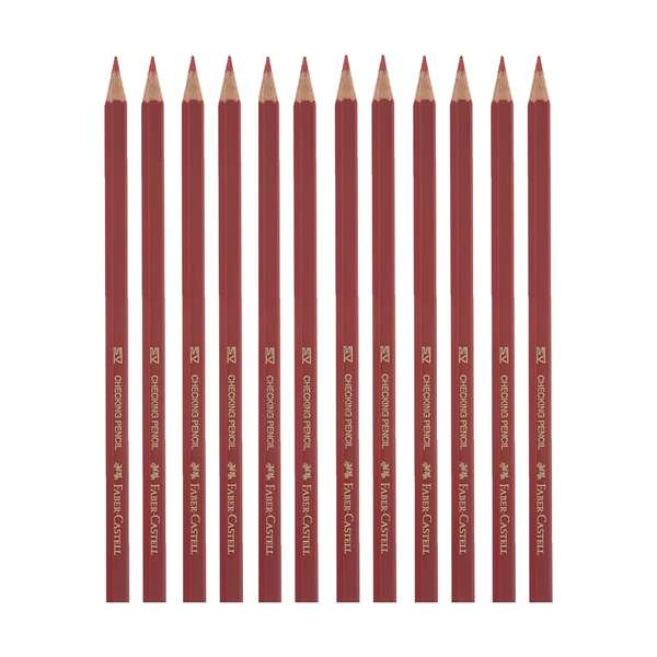 مداد قرمز فابر-کاستل بسته 12 عددی